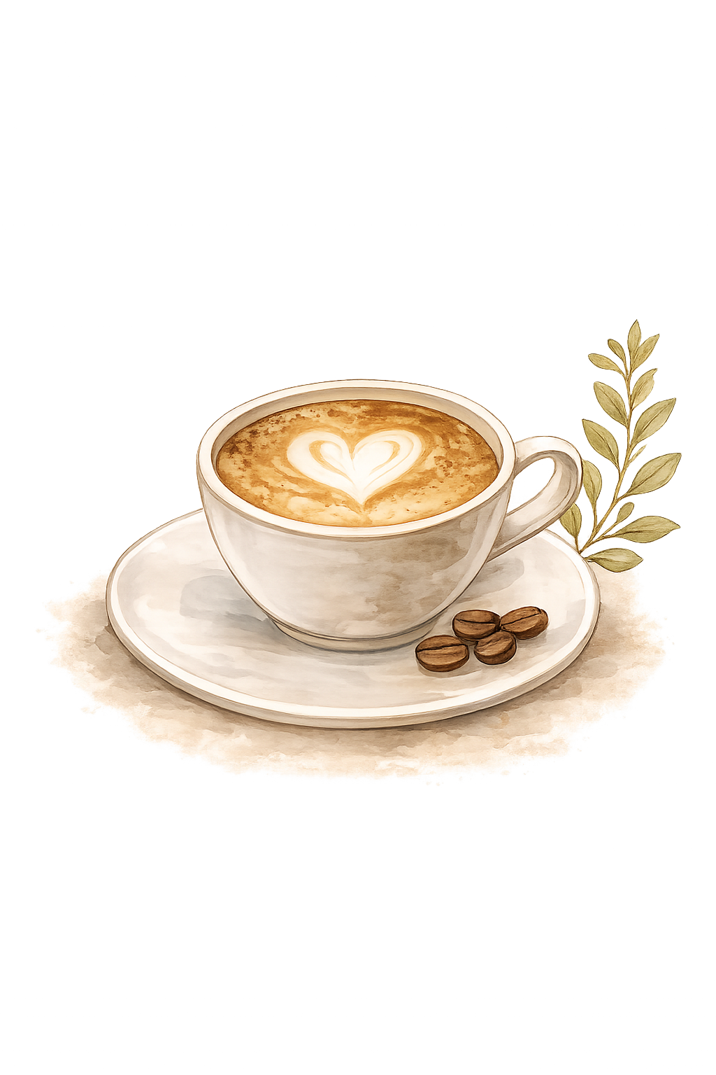 Cappuccino mit Latte Art