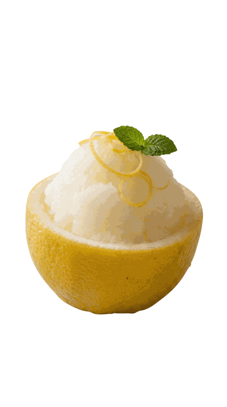 Zitronensorbet